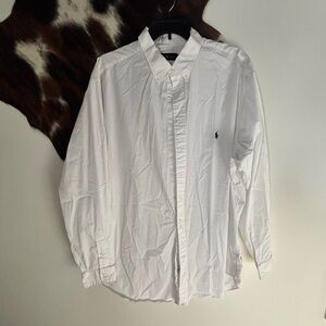 Men’s Ralph Lauren White Long Sleeve Button Up